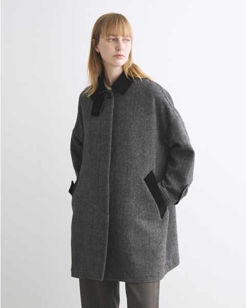 MALTON マールトン｜ブラックヘリンボーン×パープル｜ウィメンズ