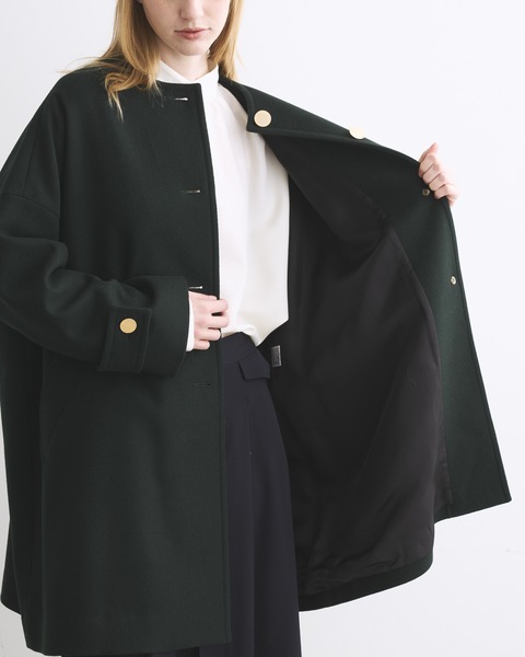 MALTON NO COLLAR マールトン ノーカラー｜ブラック｜ウィメンズ