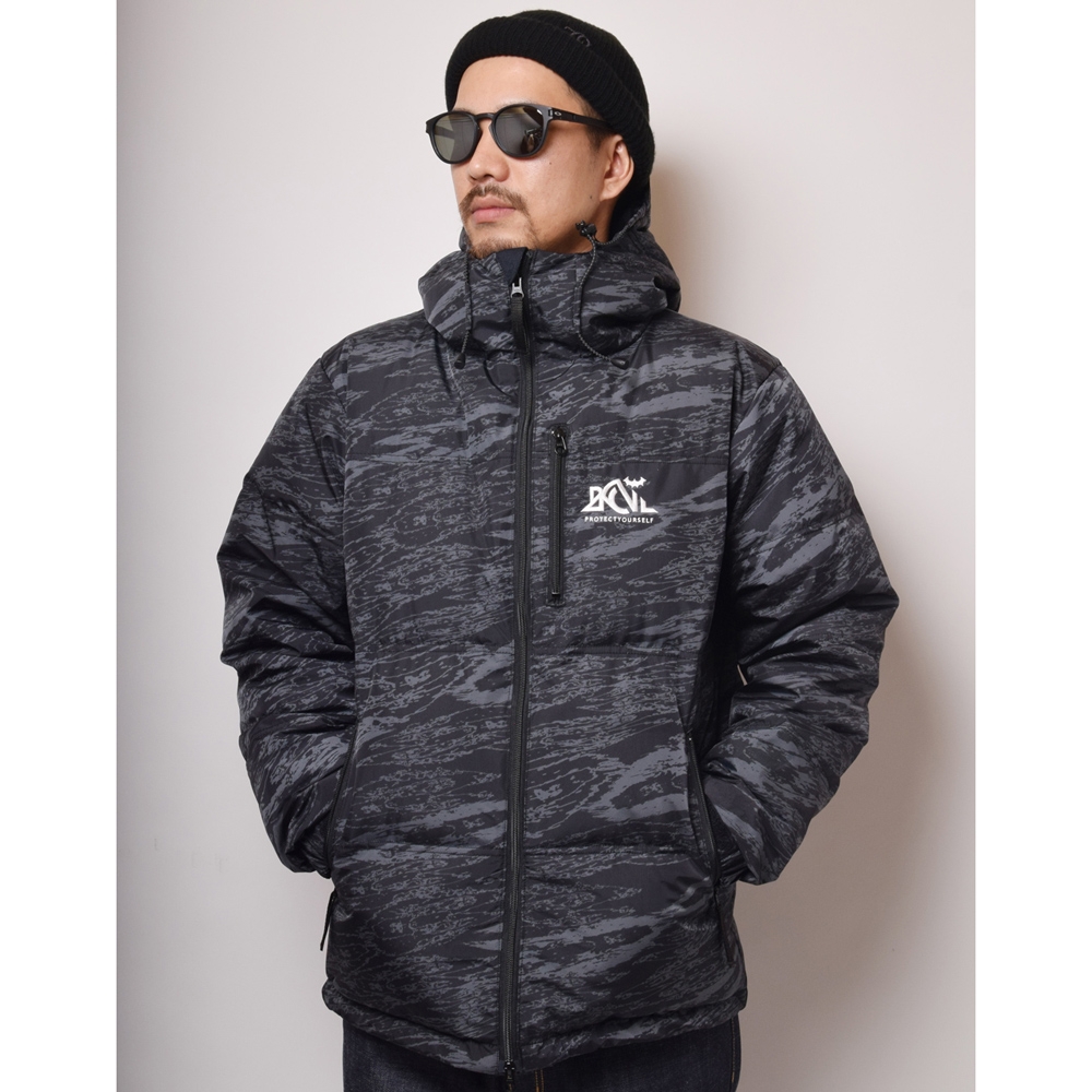 バックチャンネル X ナンガ 3レイヤー フーデッド ダウン ジャケット