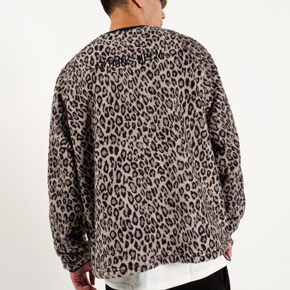 キャプテンズヘルム レオパード フリース クルー | CAPTAINS HELM