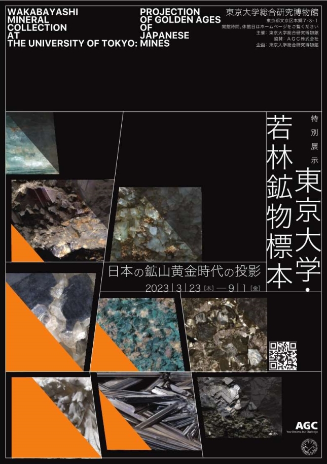 特別展示「東京大学・若林鉱物標本：日本の鉱山黄金時代の投影