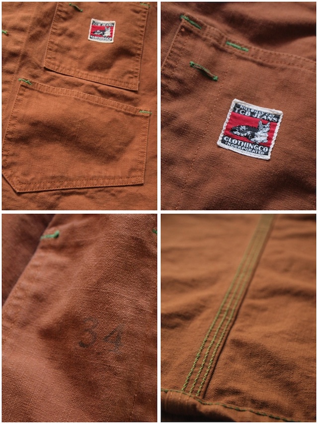 TCB jeans] Foremen Vest, Brown Duck / エンジニアベスト, ブラウン