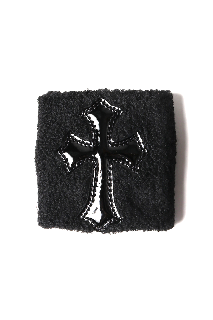 ☆新品 CHROME HEARTS クロムハーツ クロスパッチ リストバンド（片手