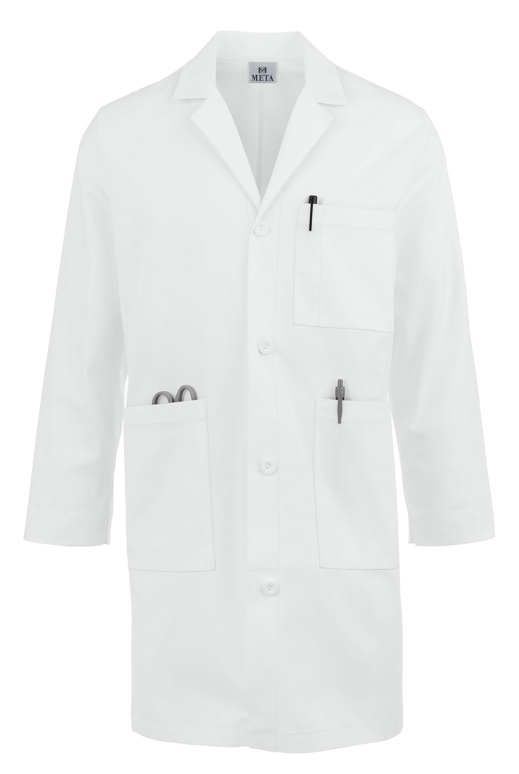 White Swan Meta Men's Twill Lab Coat | Men Scrubs