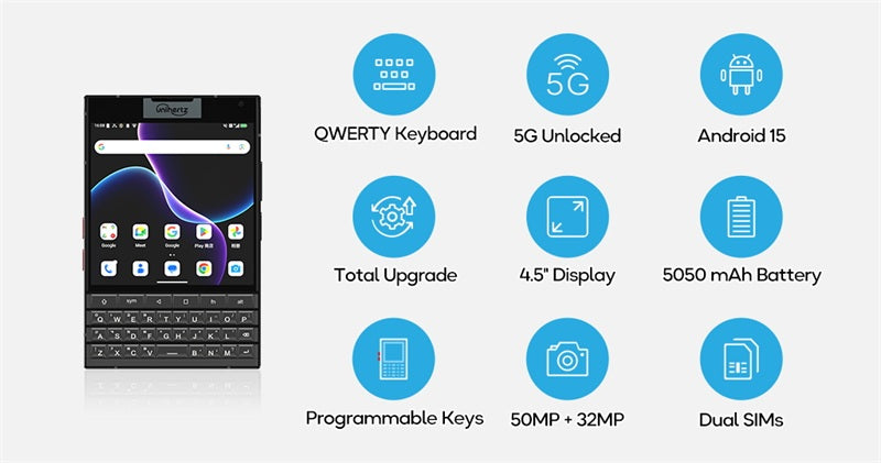 Unihertz Titan 2 - The Latest 5G QWERTY Physical Keyboard Smartphone
