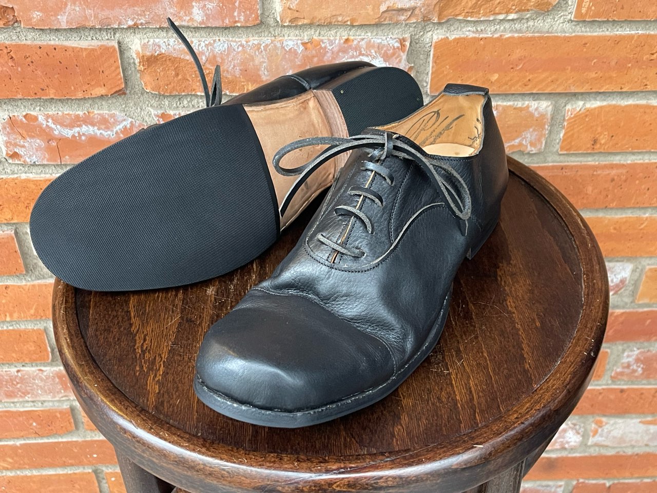 Paul Harnden 】ポールハーデン キャップトゥシューズ ハーフラバー