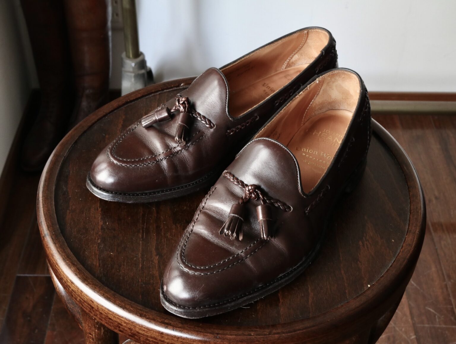 JOSEPH CHEANEY 】ジョセフチーニー タッセルローファー “HUGH” 雨染み