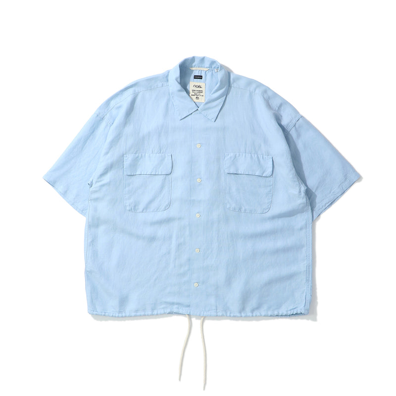 OPEN COLLAR CUPRA HEMP S/S SHIRT｜NANAMICA｜TOPS（トップス