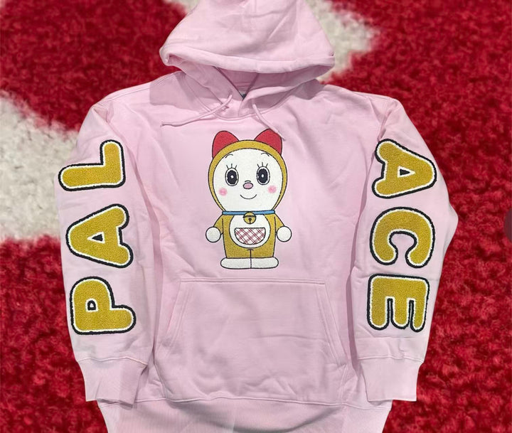 Palace Doraemon Hooded Sweatshirt Pink FW25 – UniqueHype