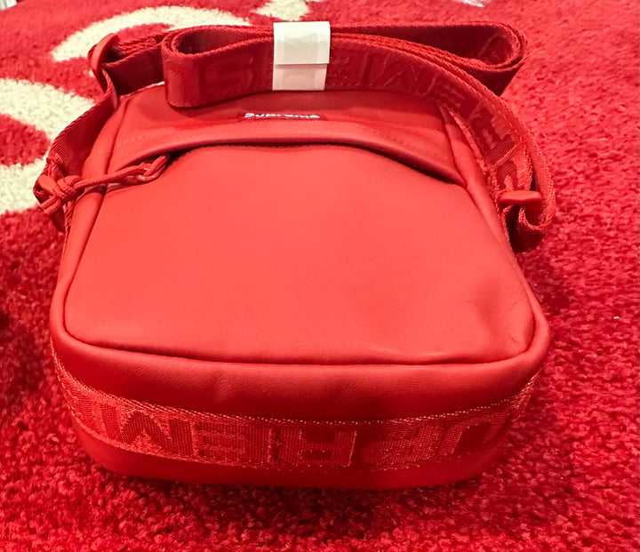 Supreme Leather Shoulder Bag Red FW23 – UniqueHype