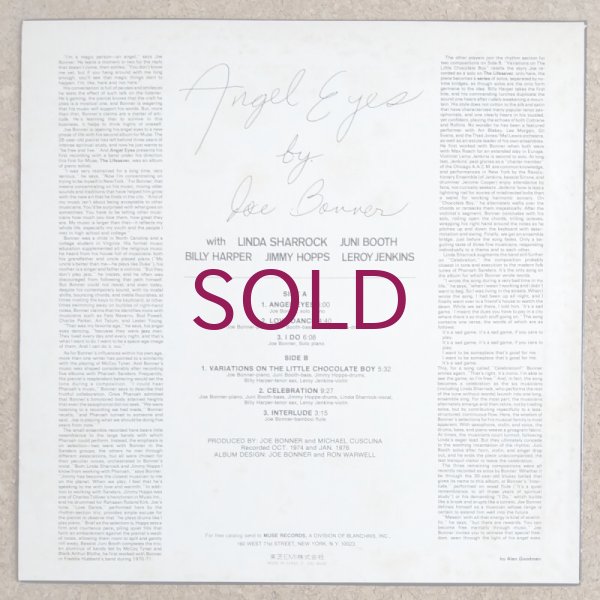 Joe Bonner - Angel Eyes - UNIVERSOUNDS