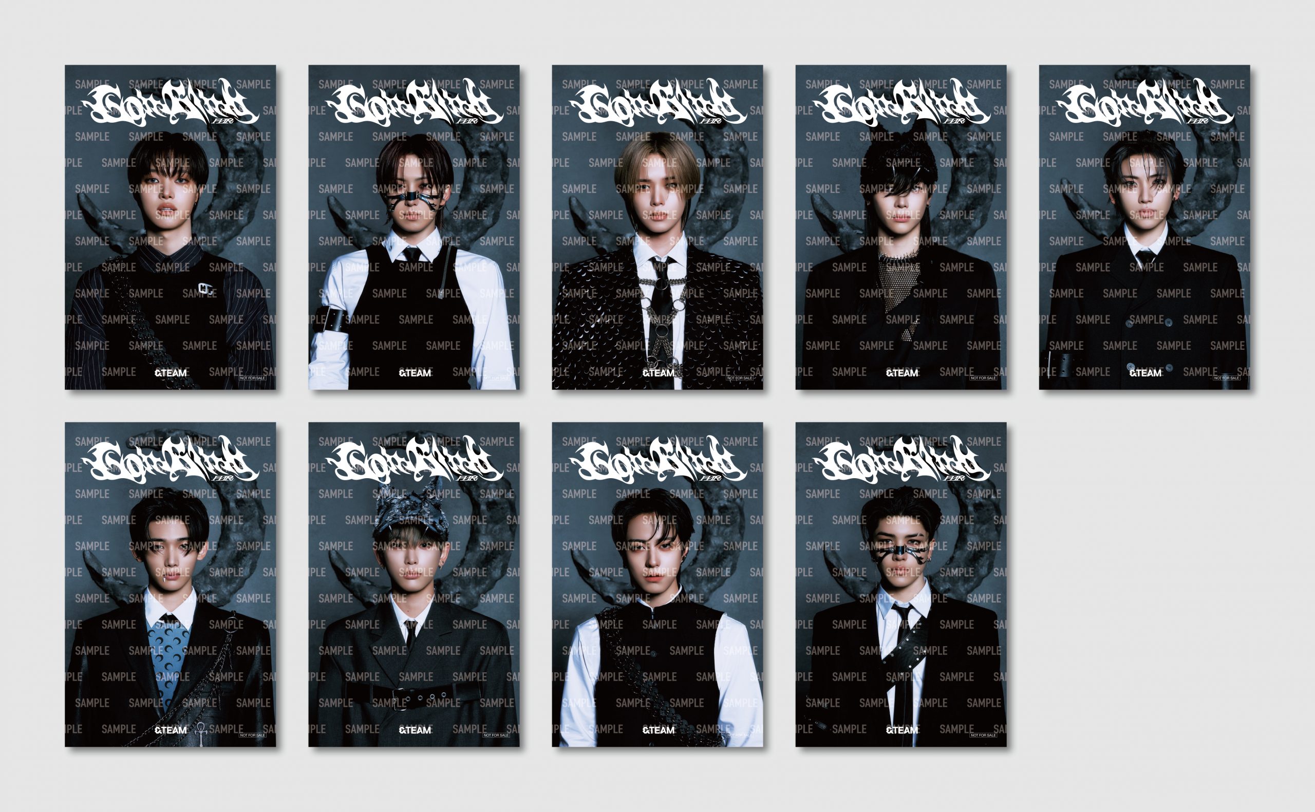 &TEAM 3rd SINGLE「Go in Blind (月狼)」ストア特典絵柄公開 - &TEAM