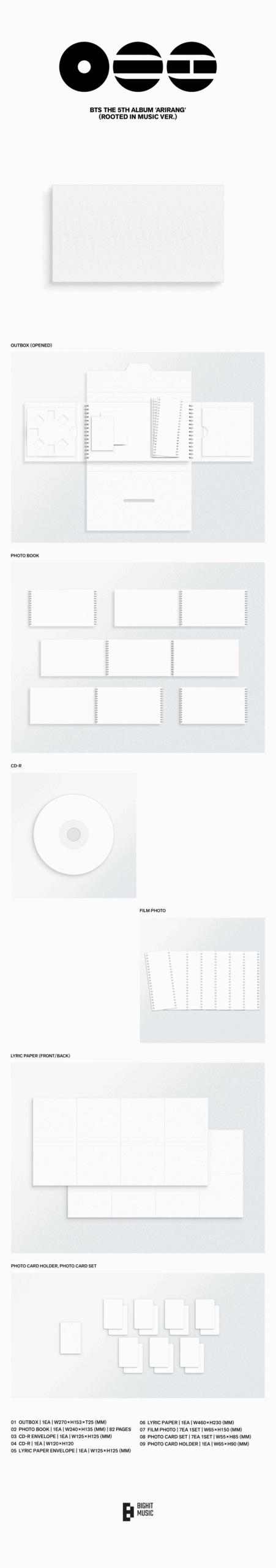 BTS The 5th Album 'ARIRANG'発売決定！1月16日(金)より予約販売