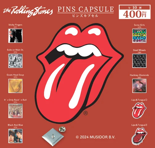 海外アーティストのアルバムジャケットやロゴをデザインしたピンズ