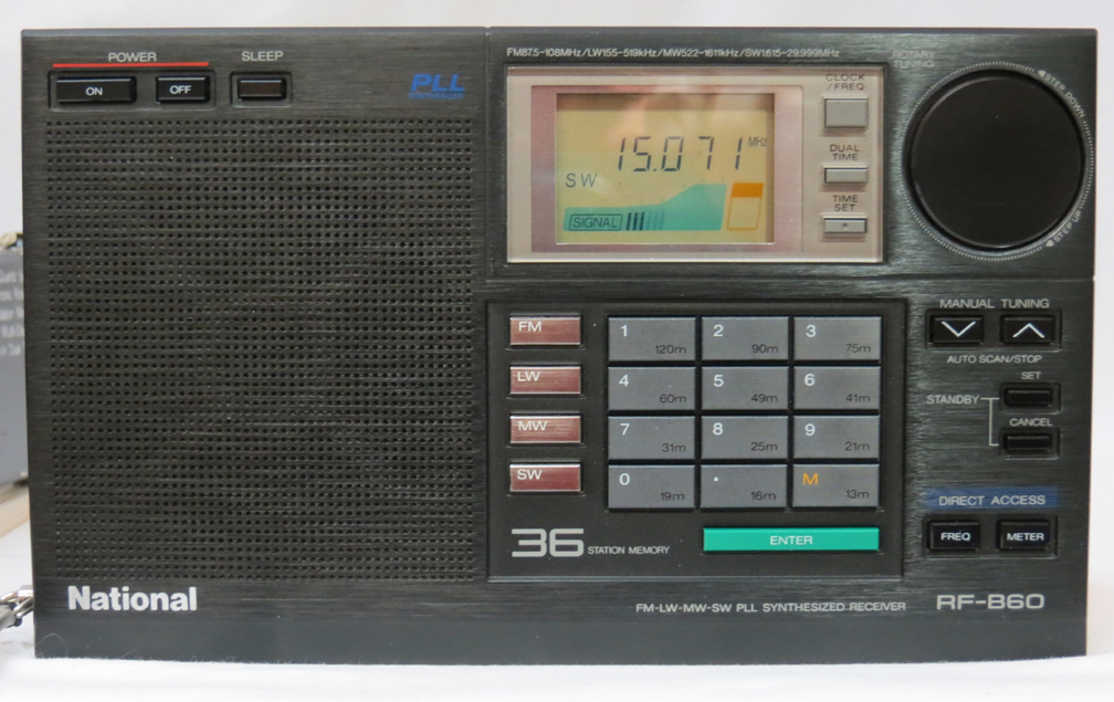National Panasonic RF-B20 RF-B60 RFB60 shortwave radio receiver