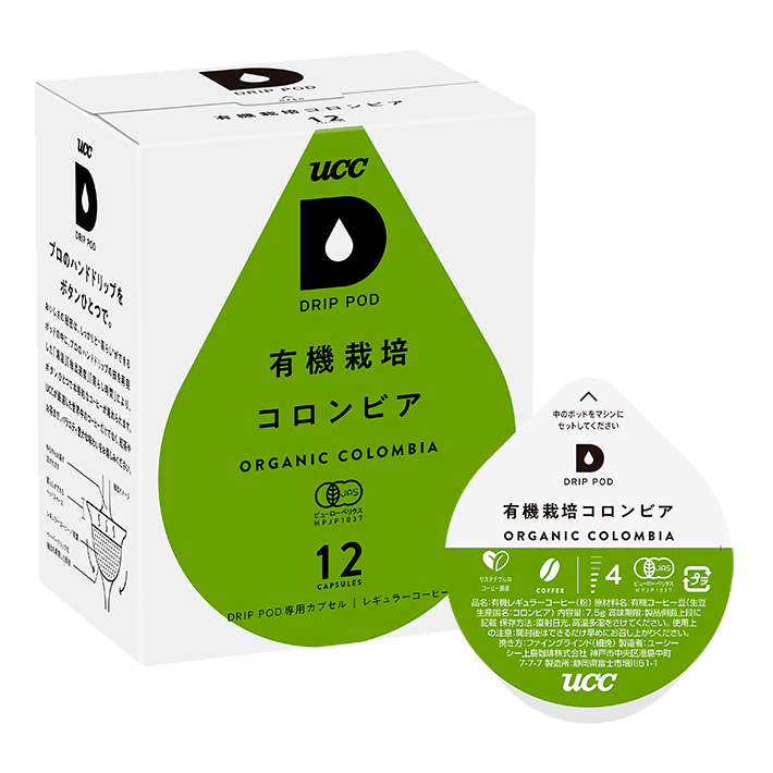 DRIP POD 有機栽培コロンビア 12杯 | UCC上島珈琲