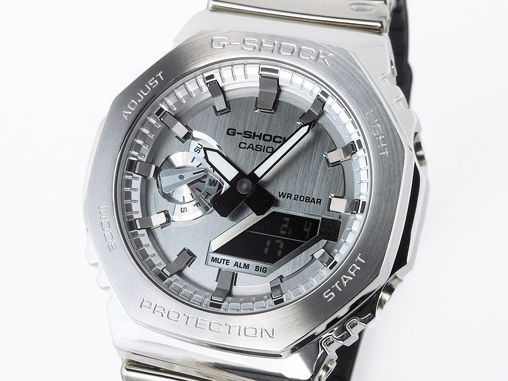 G-SHOCK＞GM-2100YM-8AJF/FINE METALLIC SERIES/SILVER | 静岡の宝石