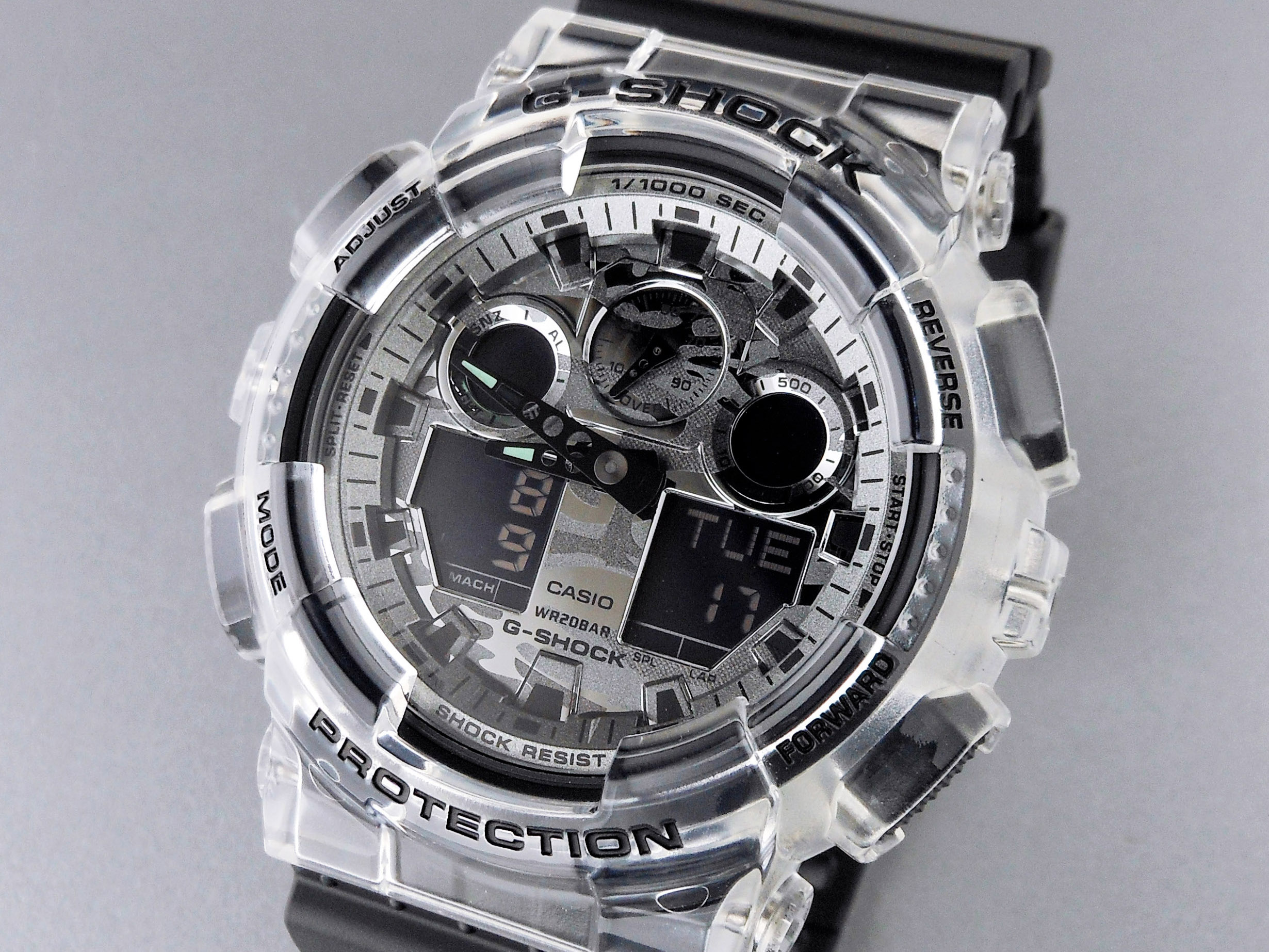 GA-100＞カモフラージュ／クリアスケルトン | 静岡の宝石・時計専門店 内山