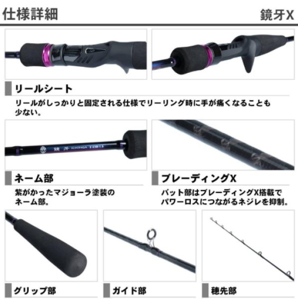 ダイワ 鏡牙X 63B-1.5 - 上島釣具店