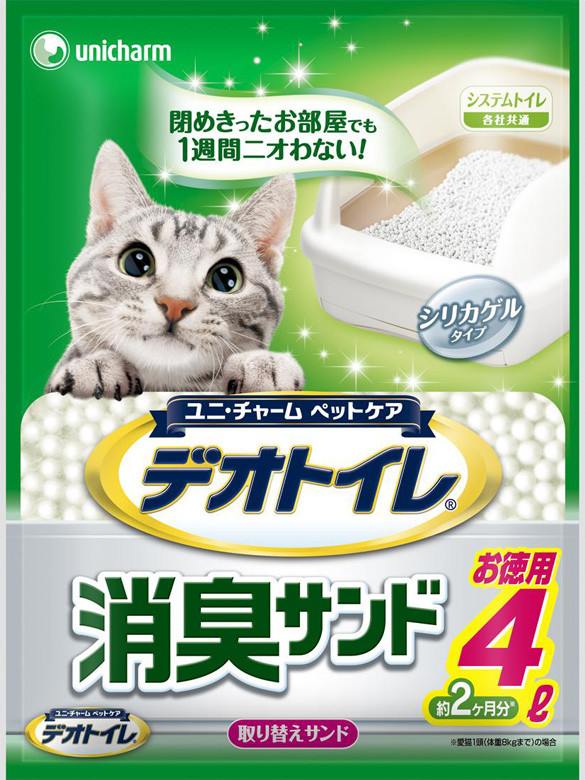 1週間消臭・抗菌デオトイレ 取り替え専用 消臭サンド 4L [猫] | 通販