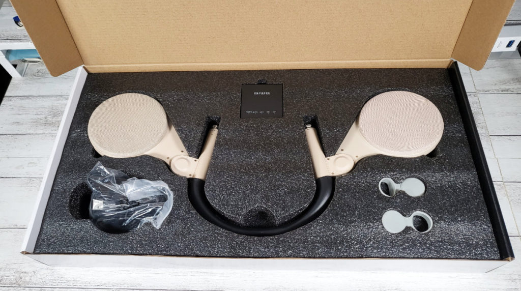 aiwaの個性的なネックスピーカー『ButterflyAudio』が届いたので開封し