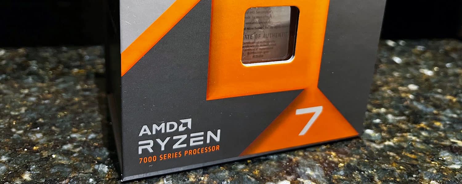 I upgraded again, now to an AMD Ryzen 7 7800X3D CPU from a Ryzen 7