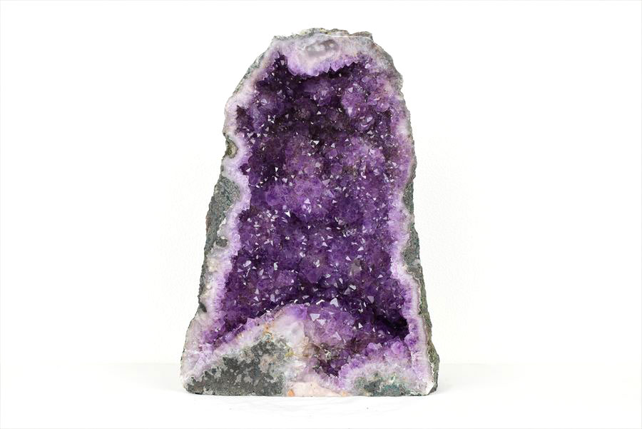 アメジストドーム 背面セメント加工無し｜原産地より直輸入｜紫水晶