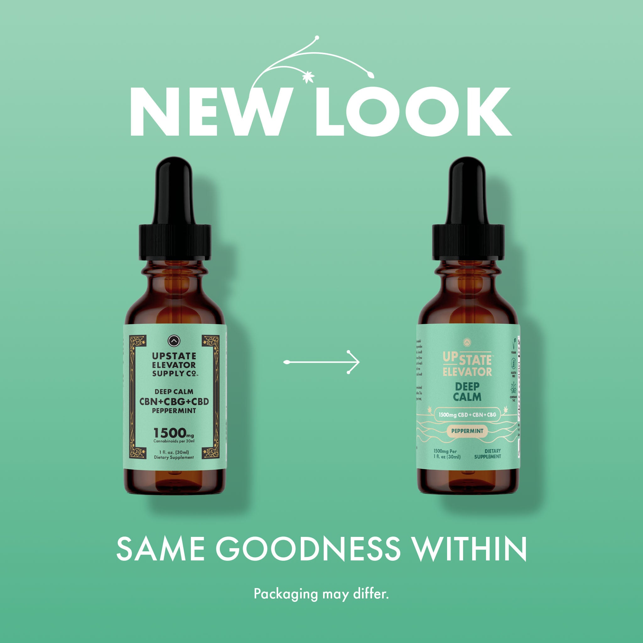 Deep Calm Peppermint Hemp Extract - 1500mg (30ml) – Upstate Elevator