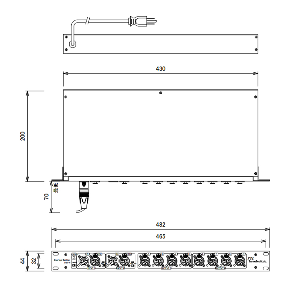 裏方屋ドットコム,タマ・テック・ラボ DMXスプリッター DS8-F