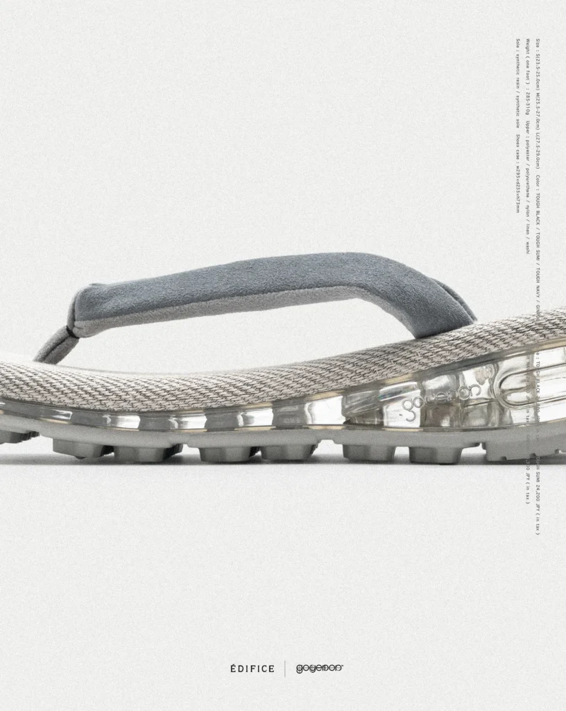 EDIFICE × goyemon』コラボによる雪駄スニーカー「unda-雲駄-」TSUKI