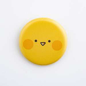 ひよこのミニミニ缶バッジ（お顔アップver.）