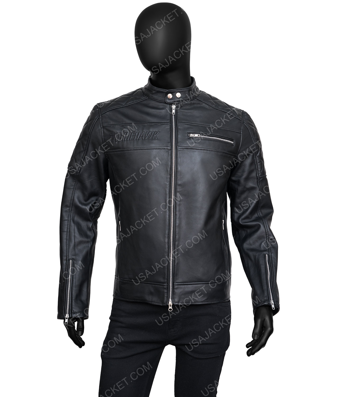 Engine Hawk Leather Jacket | Engine Hawk Cafe Racer Jacket