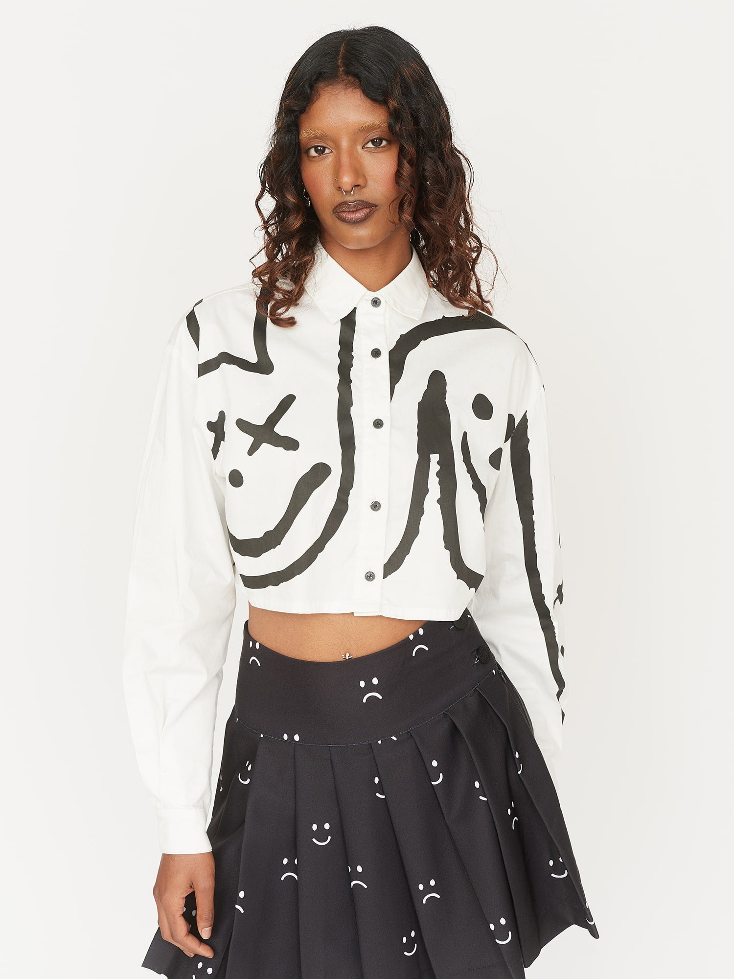 Tapestry Mesh Top – Lazy Oaf