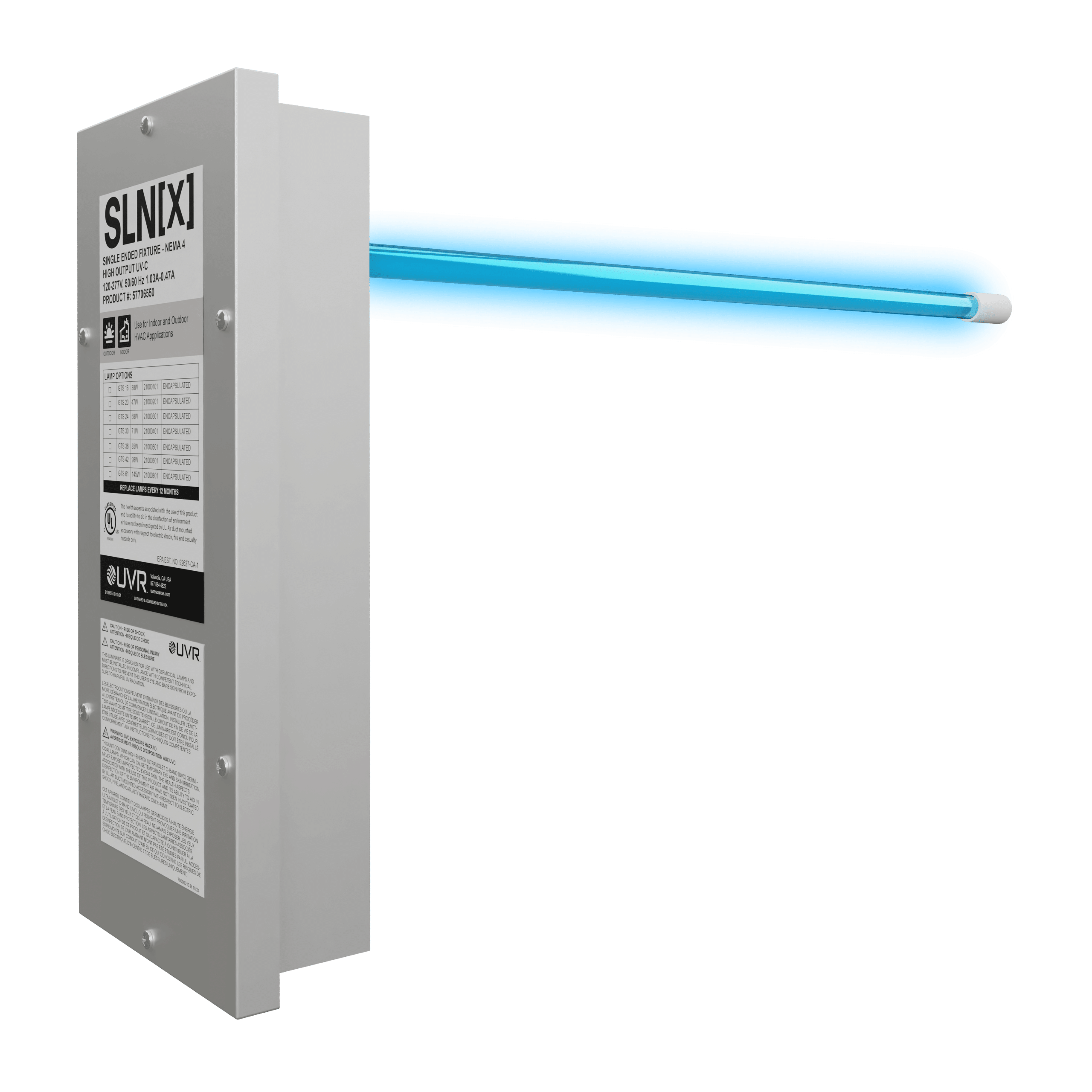 SLN [X] Single Lamp Single Ended High Output NEMA 4 Fixture - 120