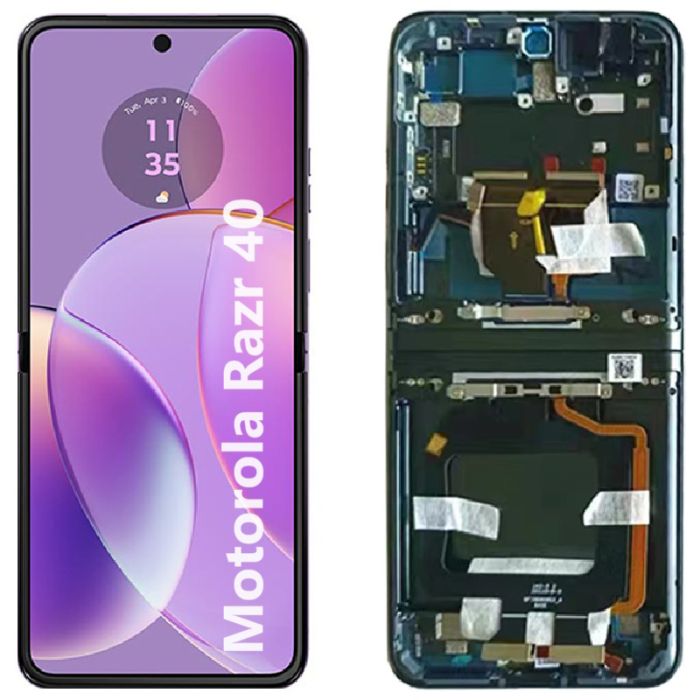 Motorola Razr 40 Inner Foldable OLED LCD Screen Digitizer Assembly