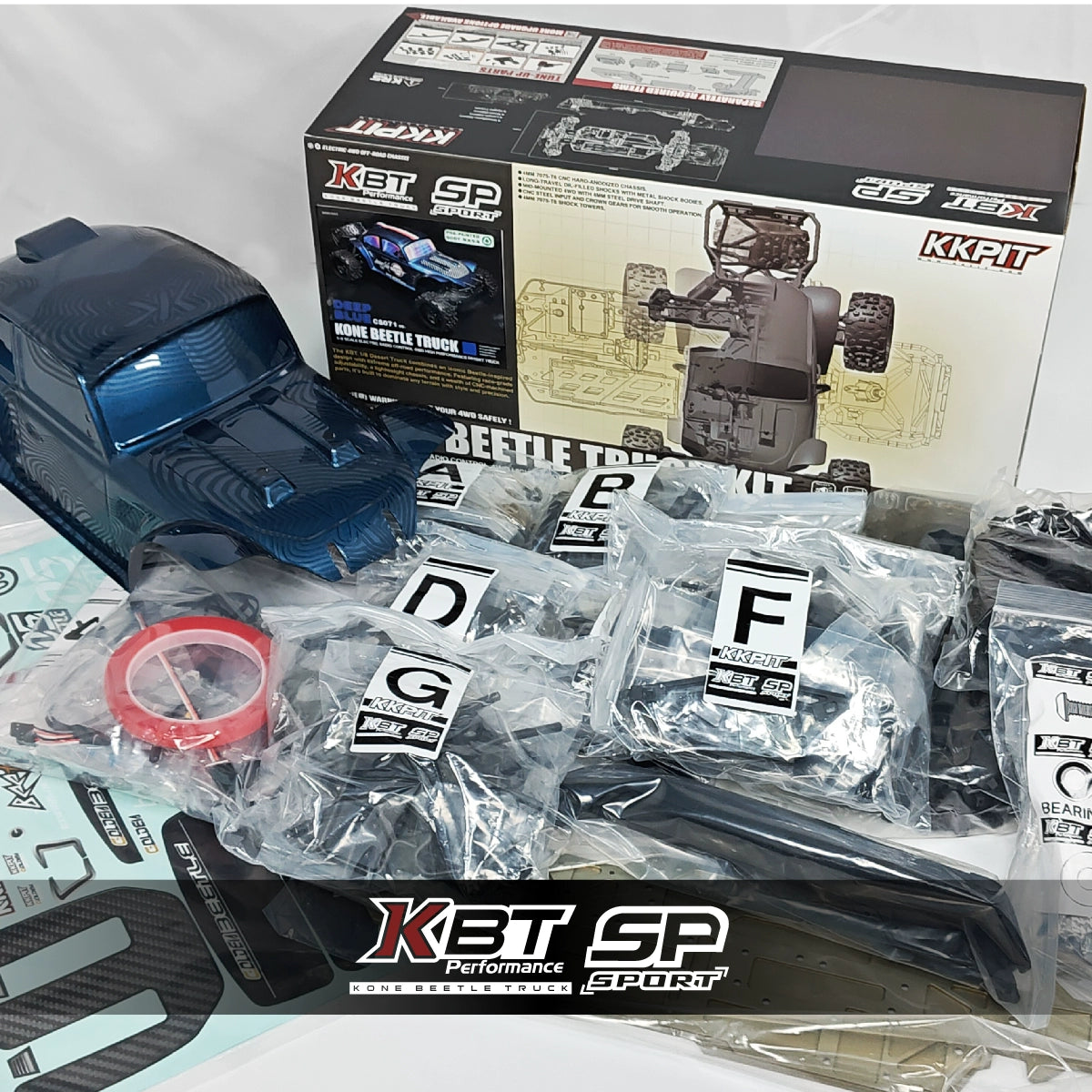 KKPIT 1/8 color KBT SP rc car KIT – VAJJEXRC
