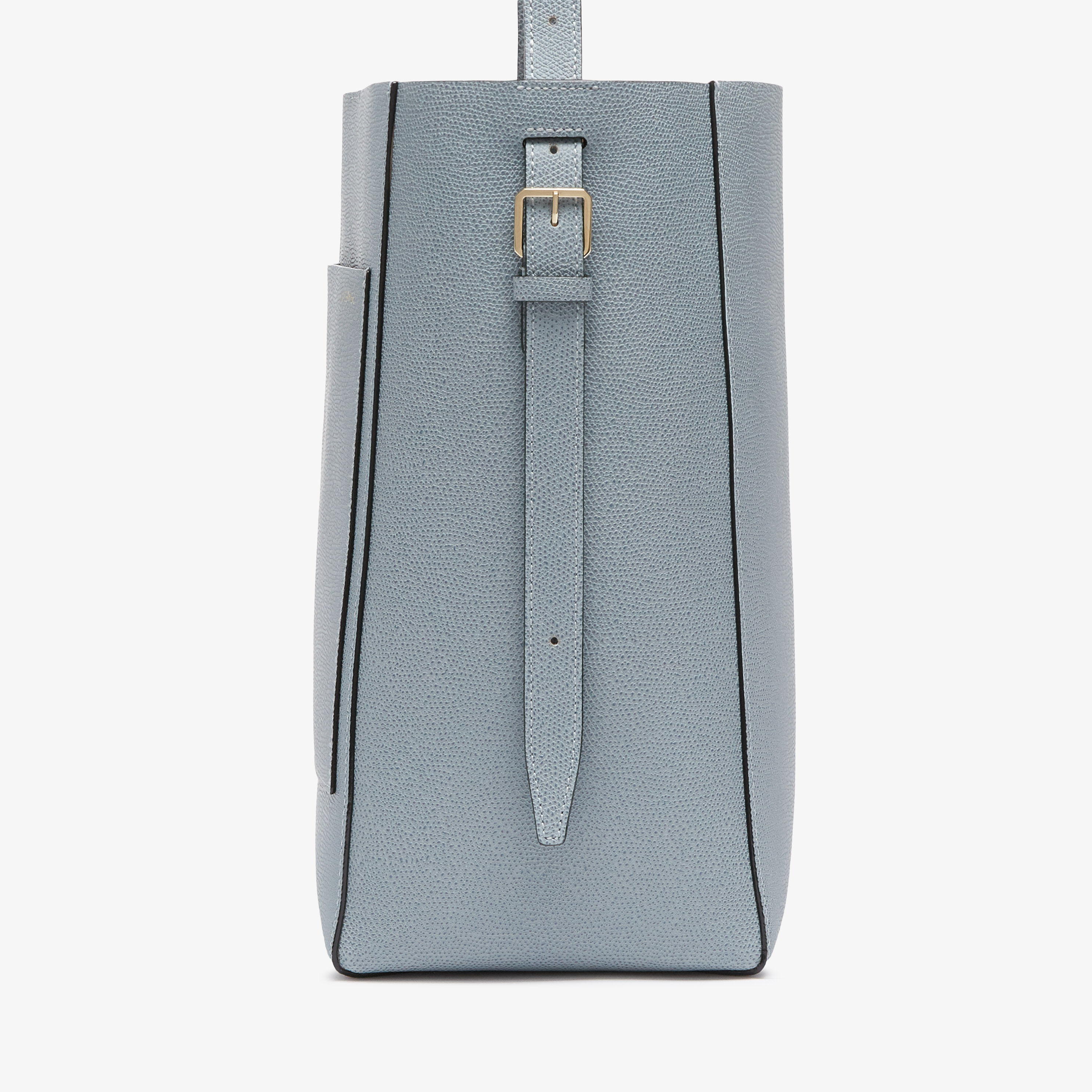 Women's Azure Leather Luxury bucket medium bag | Valextra Soft