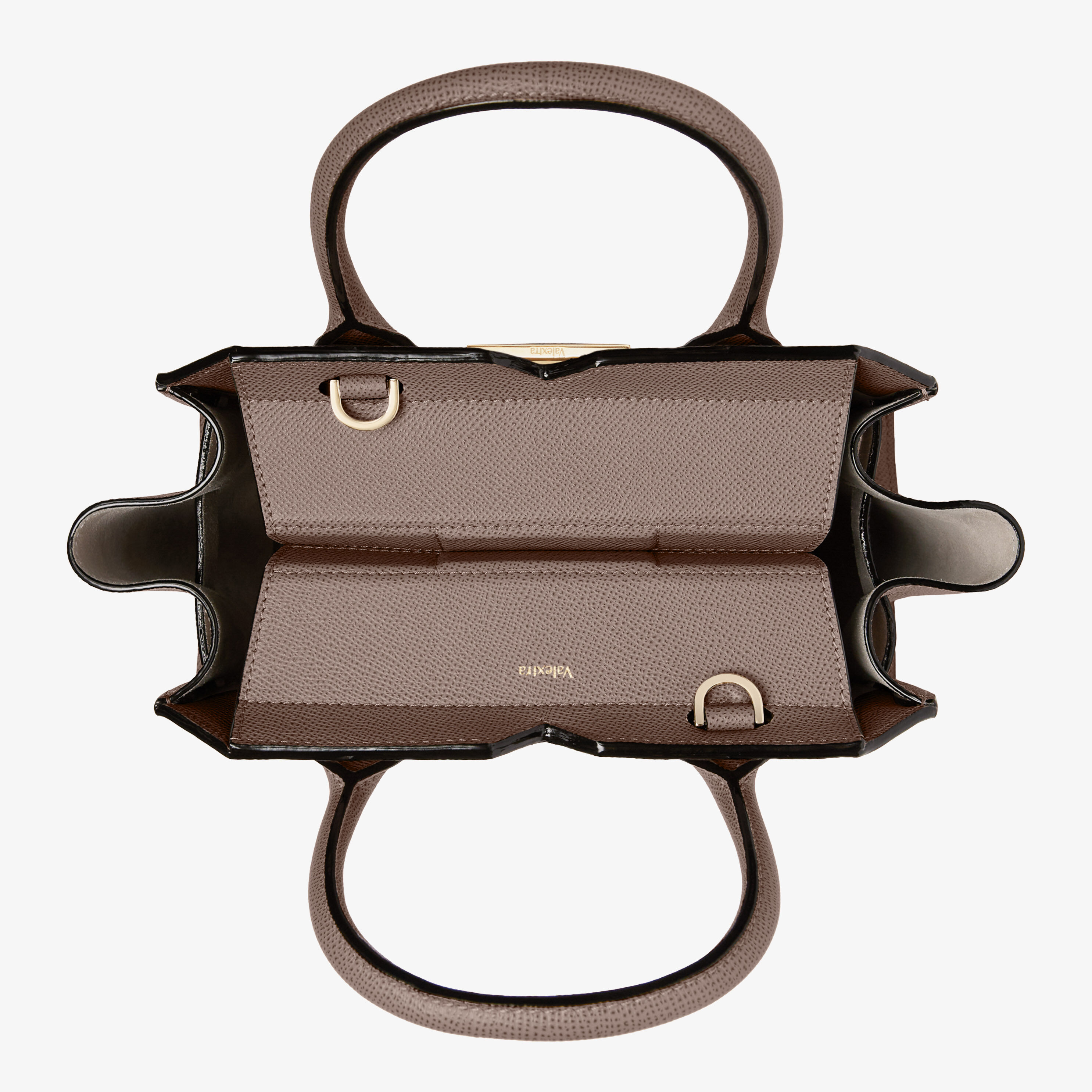 Women's Beige Luxury Leather Two Handles Mini Bag | Valextra