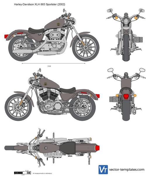 Templates - Motorcycles - Harley-Davidson - Harley-Davidson FLTR