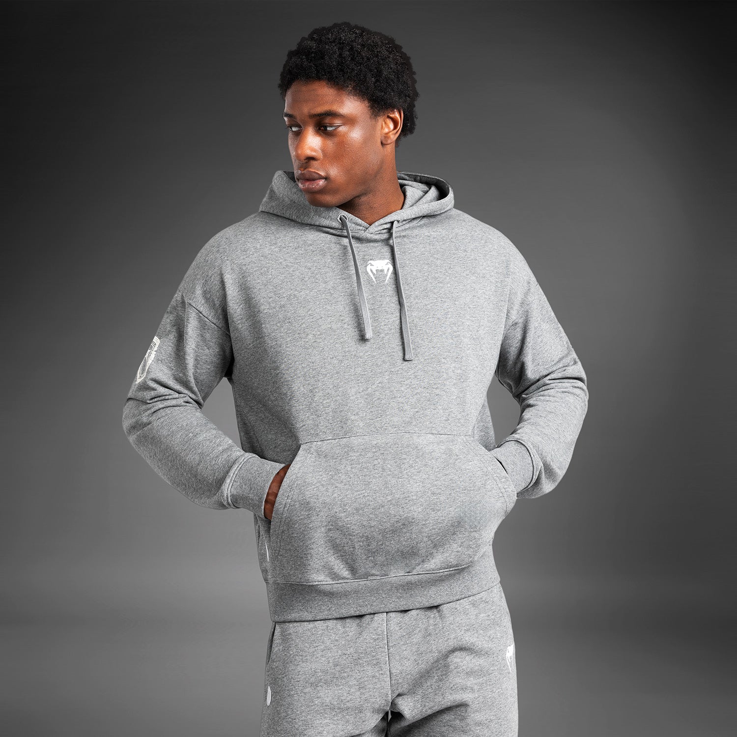 Venum Vortex XL Lite Men's Hoodie - Light Heather Grey - Venum