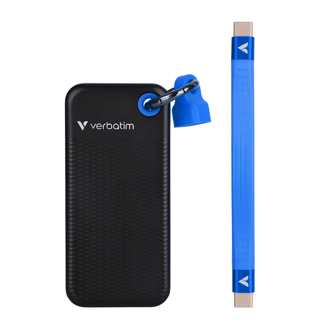 Pocket SSD | USB-C | 1TB | Black SSD/Blue Cable | Verbatim