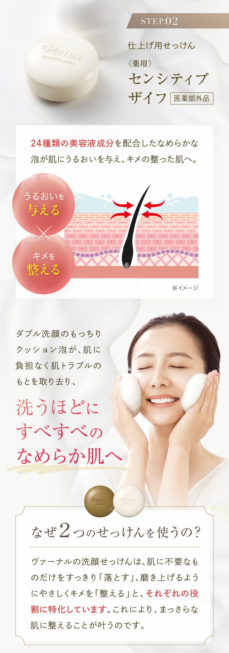 2回目もお得 基本のスキンケアを続けて一生モノの素肌美を。｜石鹸