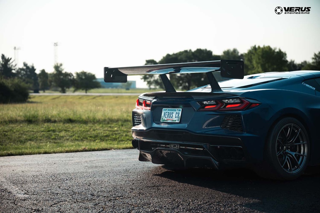 Swan Neck V1X Rear Wing Kit - Corvette Stingray (C8) | Verus