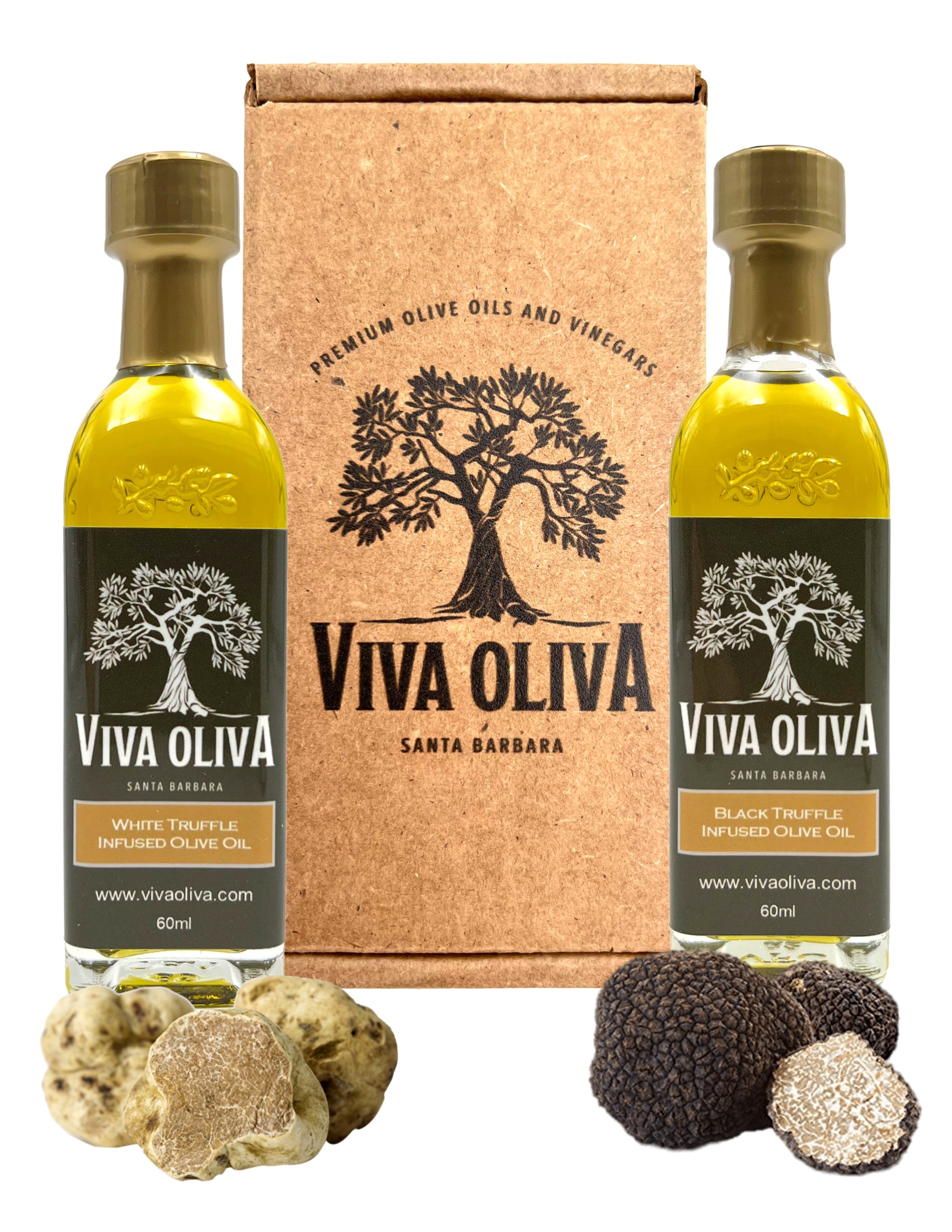 Two 60ml Sample Set - Truffle Infused Olive Oils - Viva Oliva
