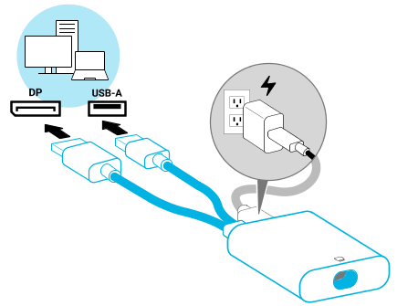 Connecting VIVE Focus Vision to your computer using the VIVE Wired