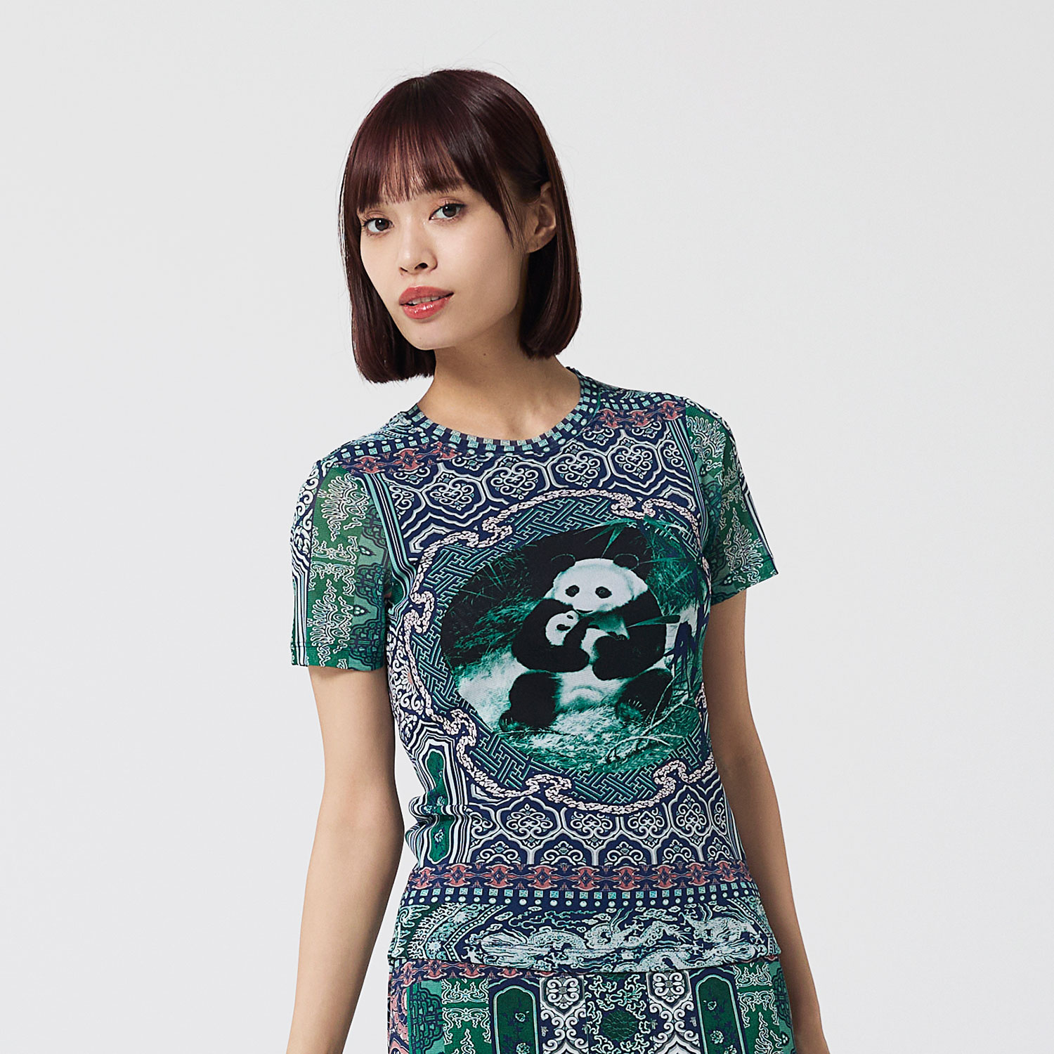 Panda netting ブラウス [42・44サイズ]｜VIVIENNE TAM（ヴィヴィアン