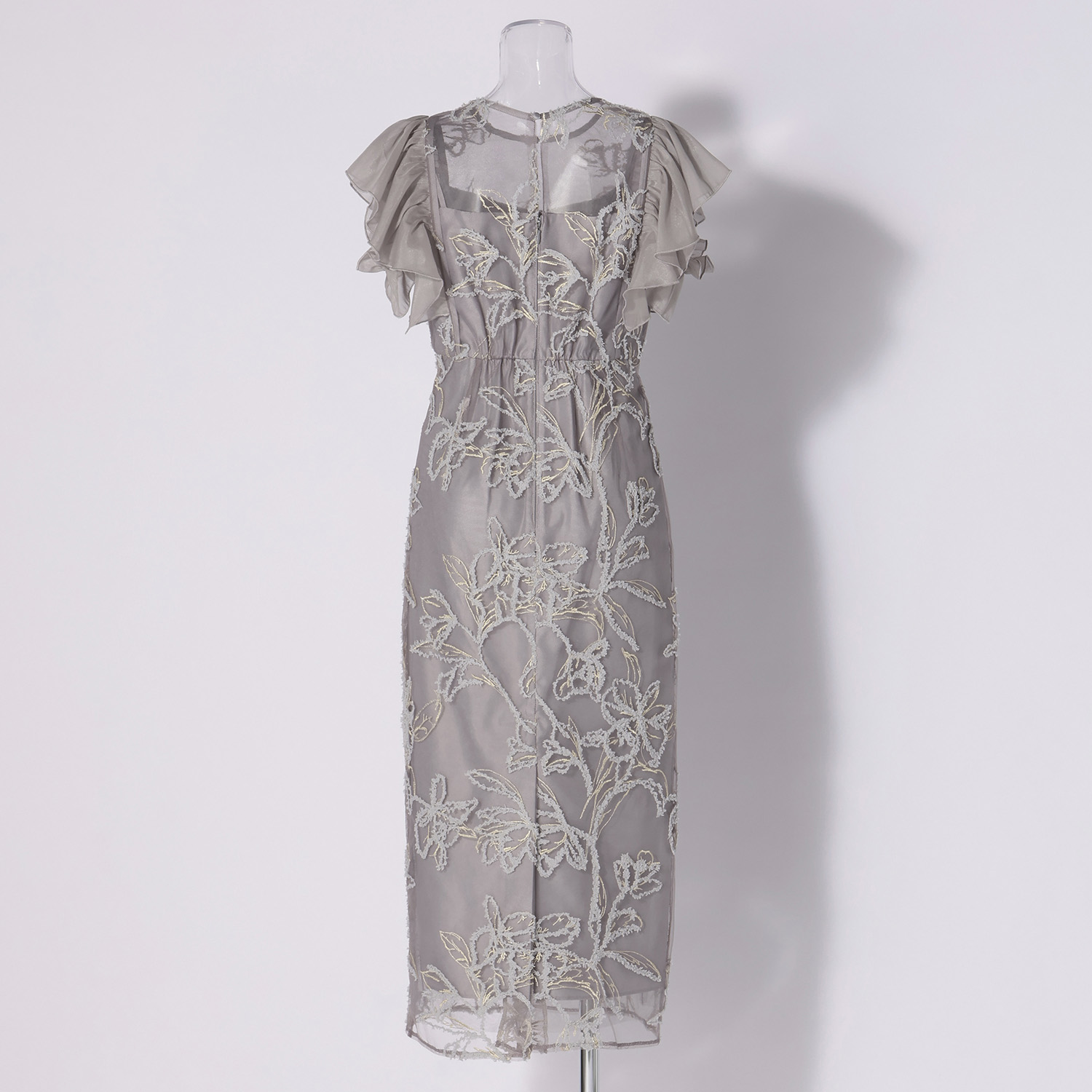 DRESS COLLECTION】Double frills sleeve ドレス｜VIVIENNE TAM