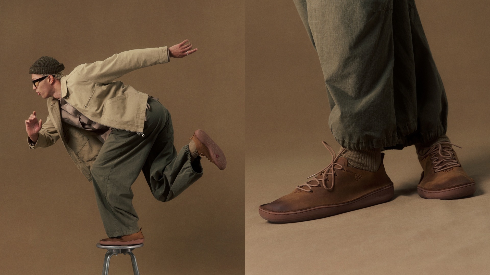 Sensus Moc Lace Up Leather Mens | Vivobarefoot | UK