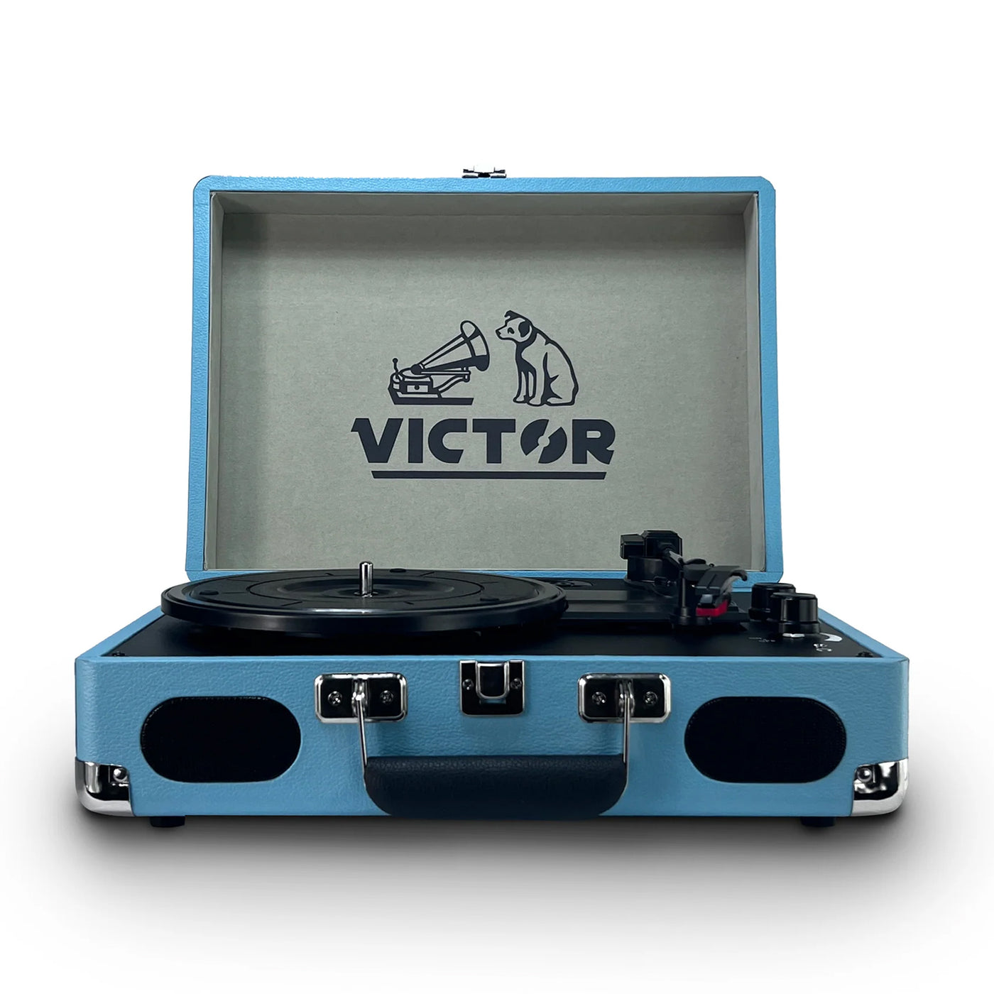 Metro Plus Portable Dual Bluetooth® Suitcase Turntable – victoraudio