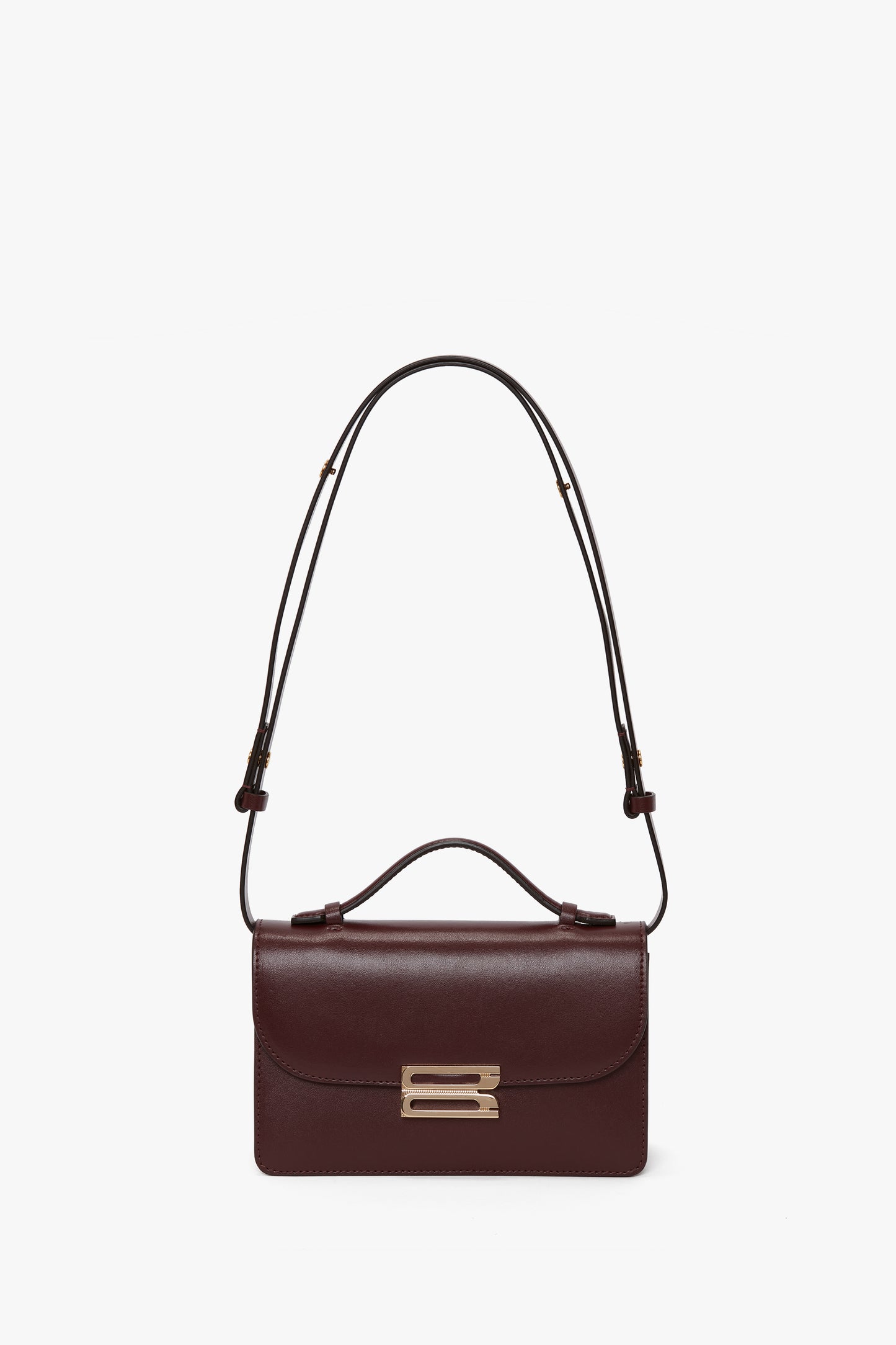 Dorian Bag Small In Burgundy Leather – Victoria Beckham UK